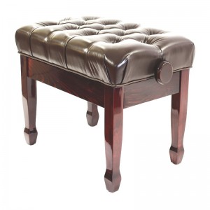 SJ Luxury Leather Piano Stool (Brown)