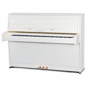 Kawai K15 Upright Piano in White